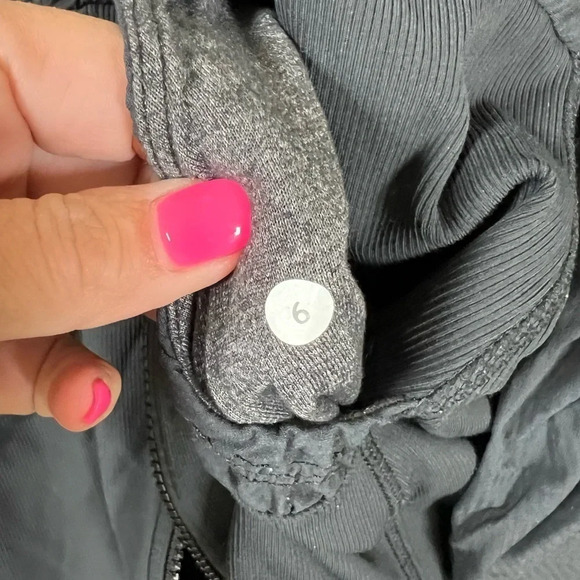 Lululemon sz 6 reversible dance studio jacket black grey - Picture 4 of 7